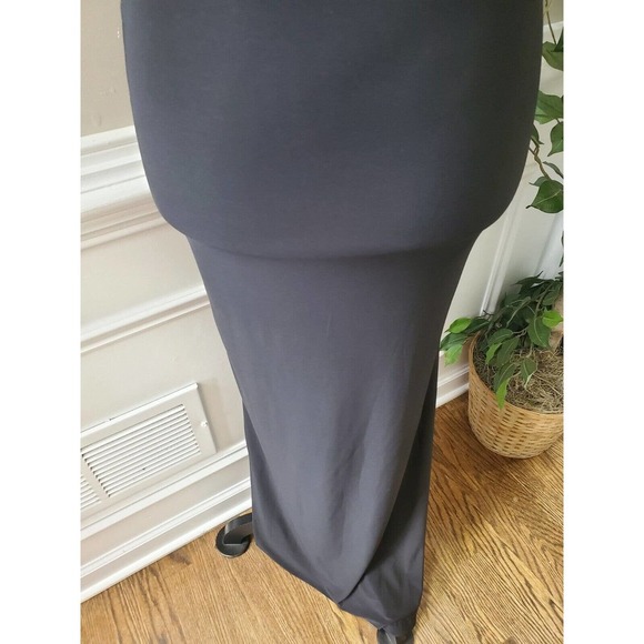 Josh & Jazz Women's Black Polyester Halter Neck Sleeveless Long Maxi Dress 3/4 - Picture 4 of 13